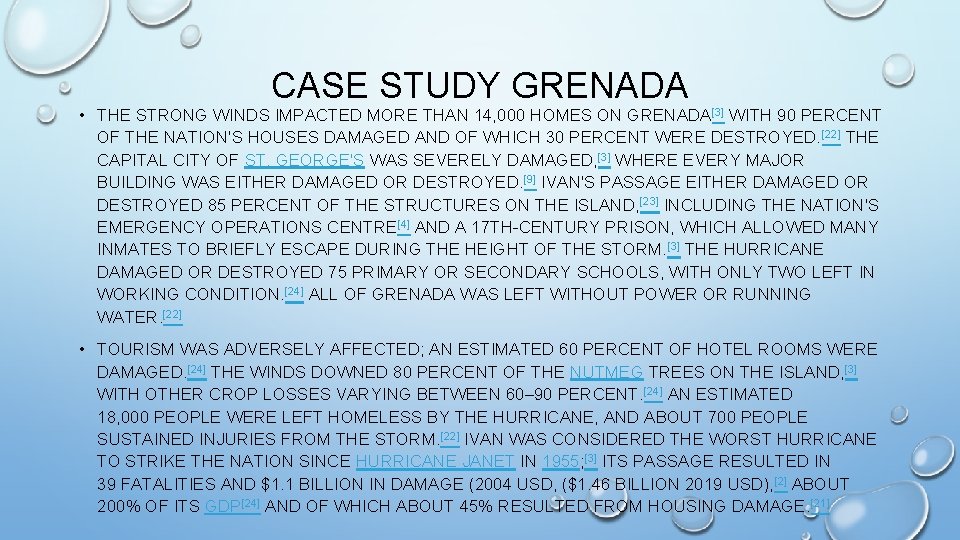 CASE STUDY GRENADA • THE STRONG WINDS IMPACTED MORE THAN 14, 000 HOMES ON CASE STUDY GRENADA • THE STRONG WINDS IMPACTED MORE THAN 14, 000 HOMES ON