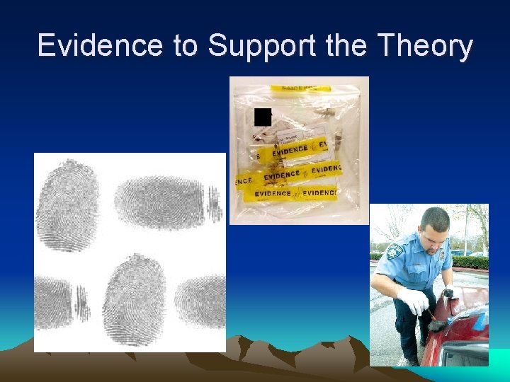 Evidence to Support the Theory 