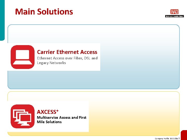 Main Solutions Business Services Legacy Migration Carrier Ethernet Access Mobile Backhaul E-Line, Traffic E-LAN,