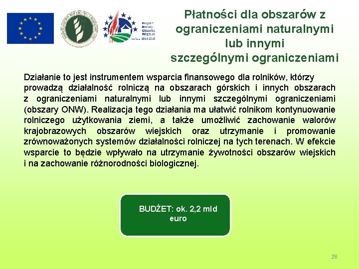 Płatności dla obszarów z ograniczeniami naturalnymi lub innymi szczególnymi ograniczeniami Działanie to jest instrumentem