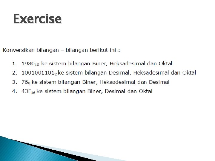 Exercise 