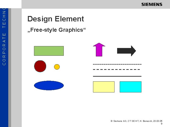 „Free-style Graphics“ CORPORATE TECHNOL Design Element © Siemens AG, CT SE HT, H. Benesch,