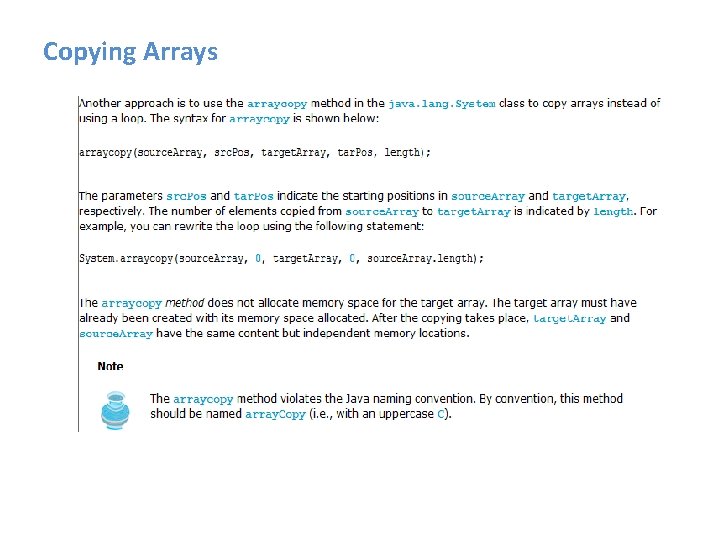 Copying Arrays 