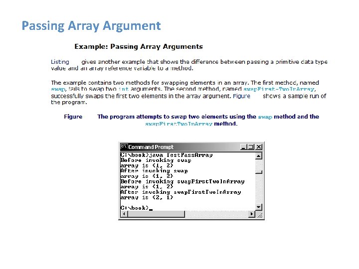 Passing Array Argument 