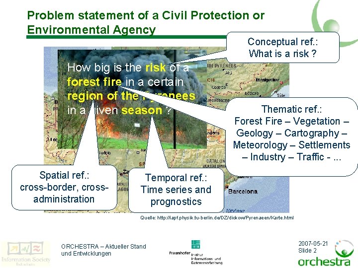 Problem statement of a Civil Protection or Environmental Agency Conceptual ref. : What is