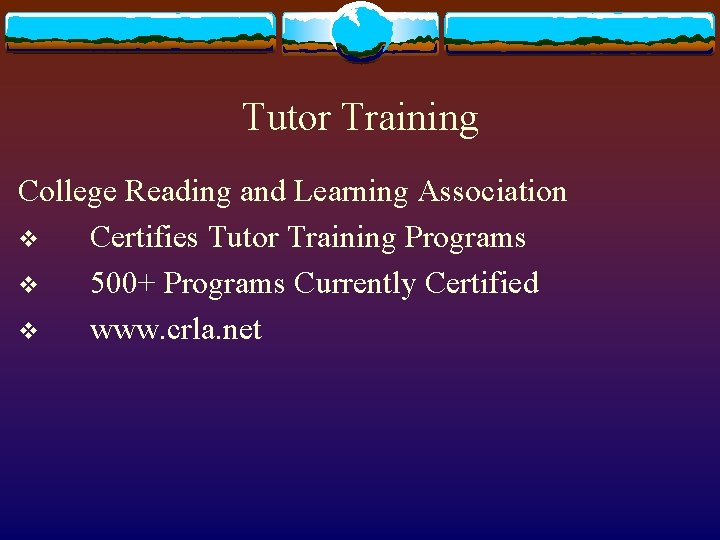 Tutor Training College Reading and Learning Association v Certifies Tutor Training Programs v 500+