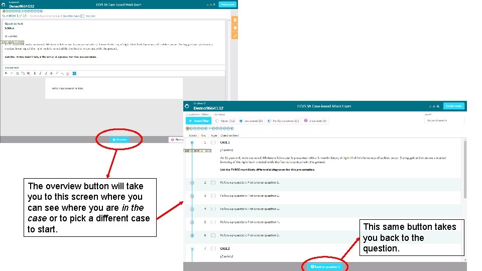 The overview button will take you to this screen where you can see where