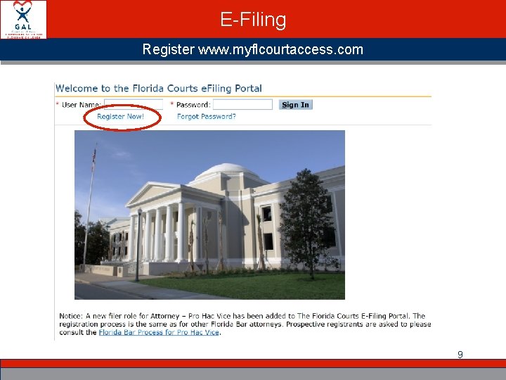 E-Filing Register www. myflcourtaccess. com 9 