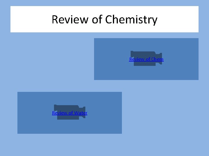 Review of Chemistry Review of Chem Review of Water 