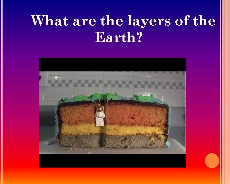 What are the layers of the Earth? 