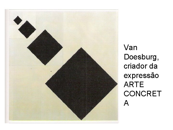 Van Doesburg, criador da expressão ARTE CONCRET A 