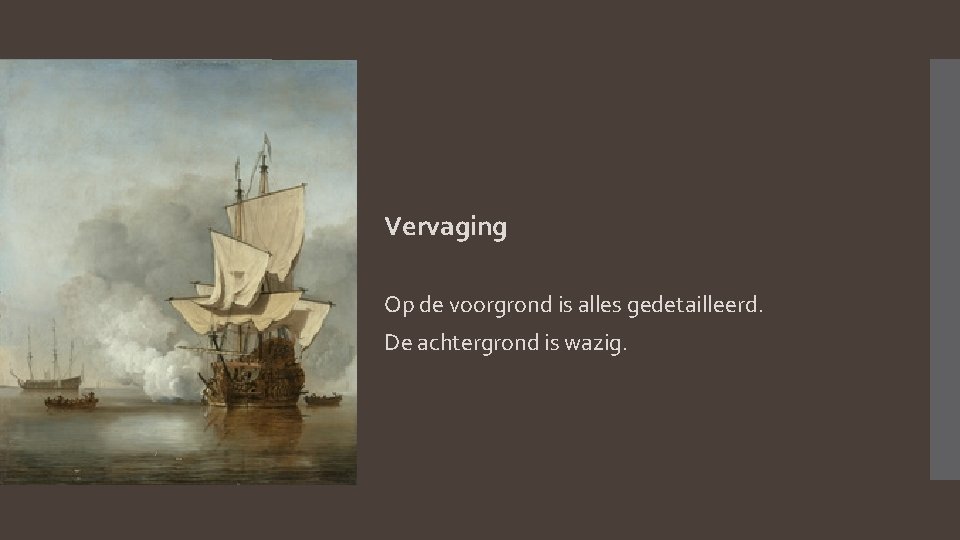 Vervaging Op de voorgrond is alles gedetailleerd. De achtergrond is wazig. 