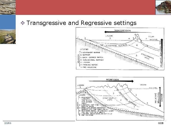 v Transgressive and Regressive settings DSRG G 336 