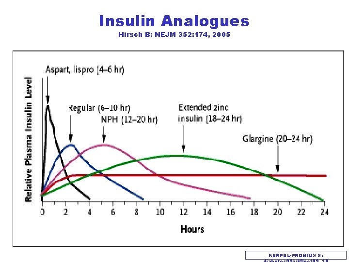 Insulin Analogues Hirsch B: NEJM 352: 174, 2005 KERPEL-FRONIUS S: 