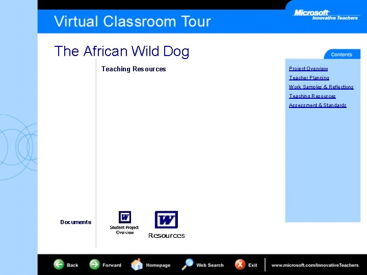 The African Wild Dog Teaching Resources Project Overview Teacher Planning Work Samples & Reflections