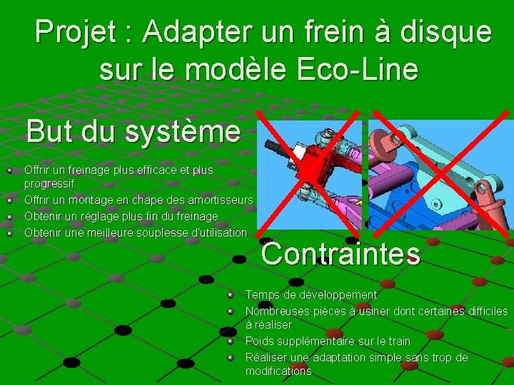 Projet : Adapter un frein à disque sur le modèle Eco-Line But du système