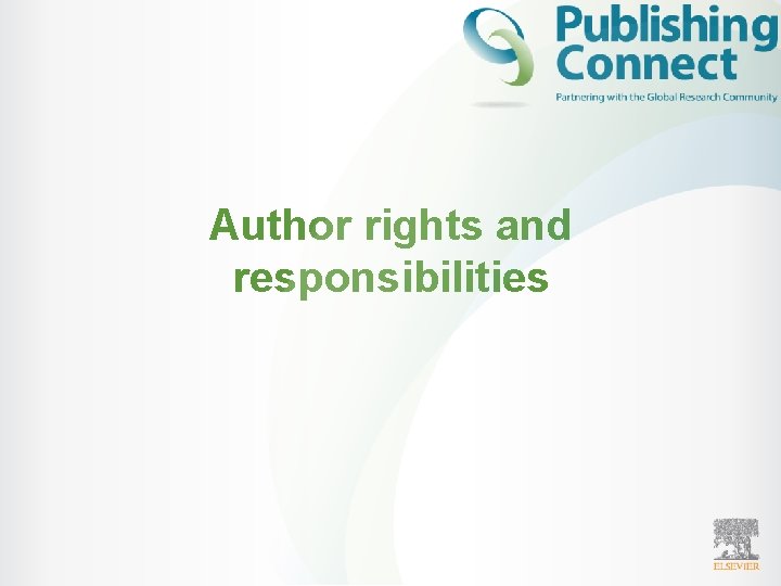 Author rights and responsibilities 