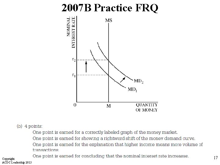 2007 B Practice FRQ Copyright ACDC Leadership 2015 17 