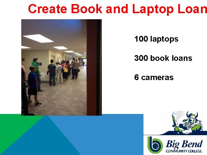 Create Book and Laptop Loan 100 laptops 300 book loans 6 cameras 