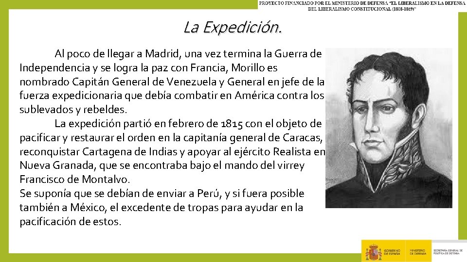 La Expedición. Al poco de llegar a Madrid, una vez termina la Guerra de