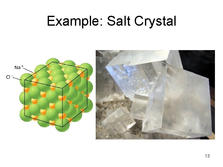 Example: Salt Crystal 13 
