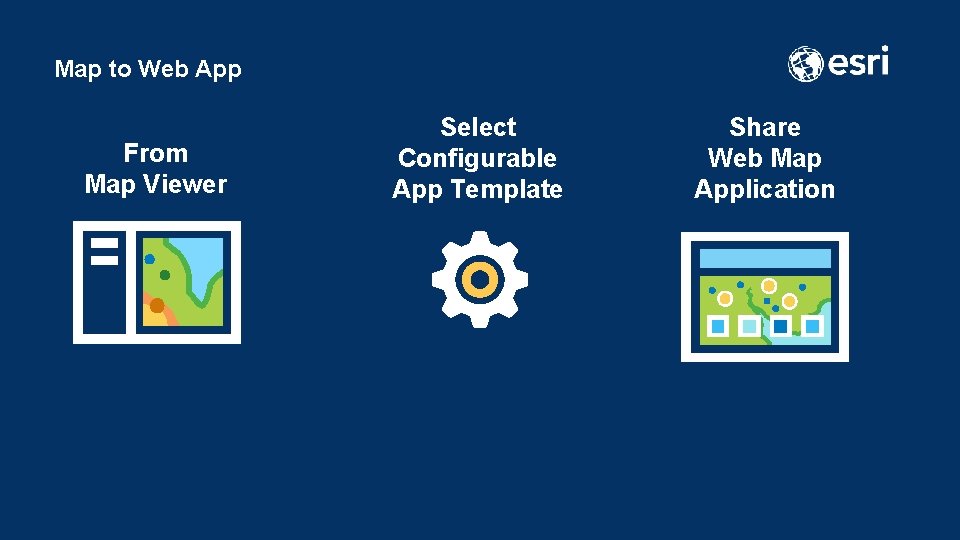 Map to Web App From Map Viewer Select Configurable App Template Share Web Map