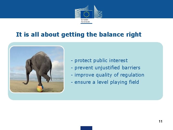 It is all about getting the balance right - protect public interest - prevent