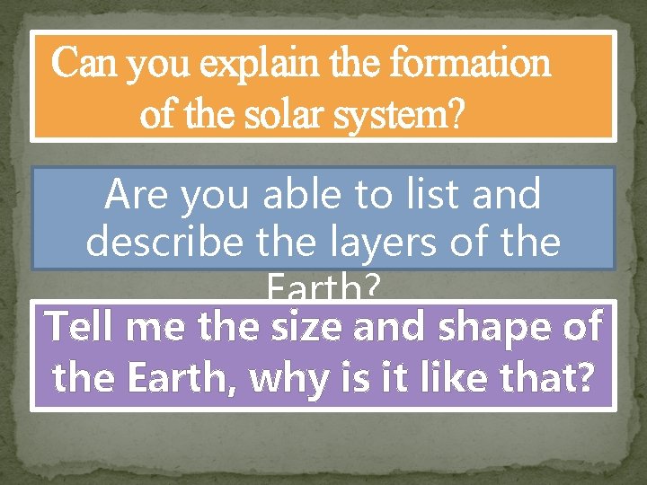 Can you explain the formation of the solar system? Are you able to list