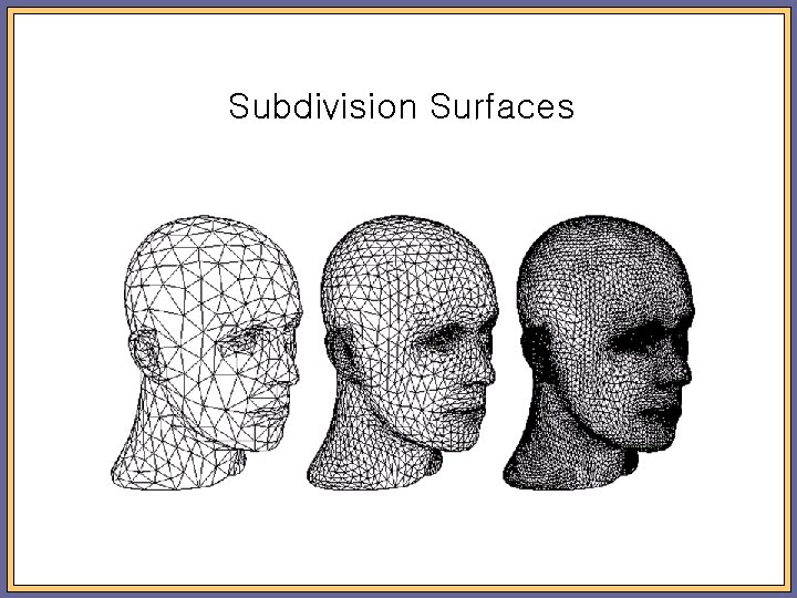 Subdivision Surfaces 
