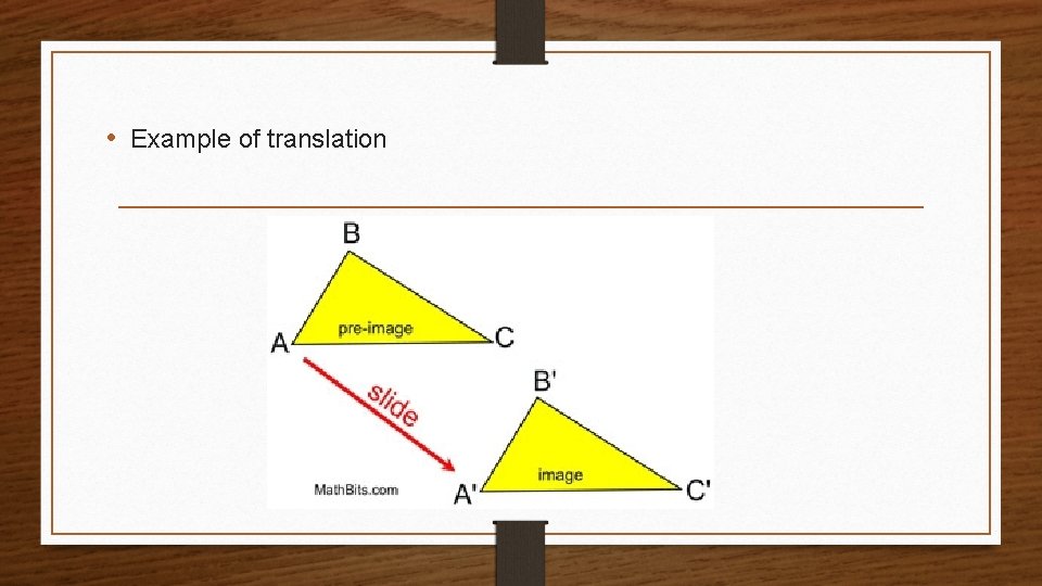  • Example of translation 