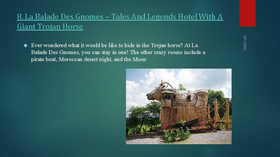 8. La Balade Des Gnomes – Tales And Legends Hotel With A Giant Trojan 8. La Balade Des Gnomes – Tales And Legends Hotel With A Giant Trojan