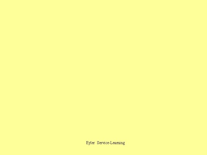 Eyler Service-Learning 