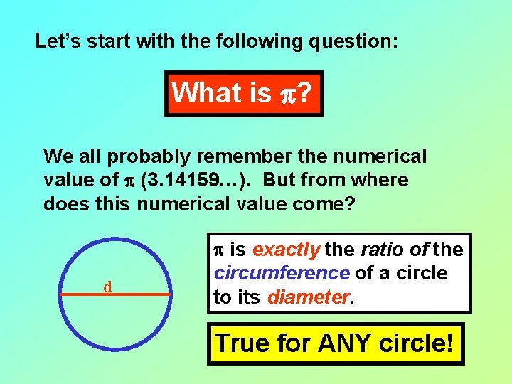 Let’s start with the following question: What is p? We all probably remember the