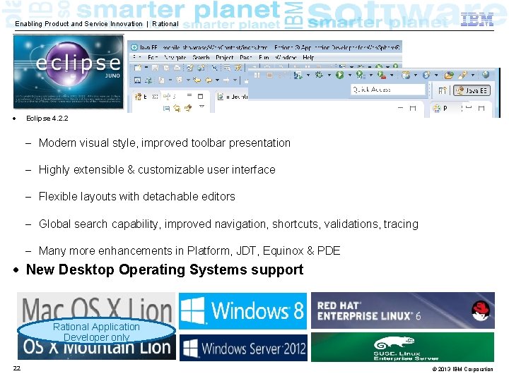 Enabling Product and Service Innovation | Rational Eclipse 4. 2. 2 ‒ Modern visual