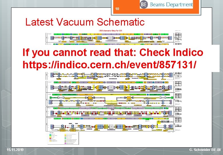 10 Latest Vacuum Schematic If you cannot read that: Check Indico https: //indico. cern.