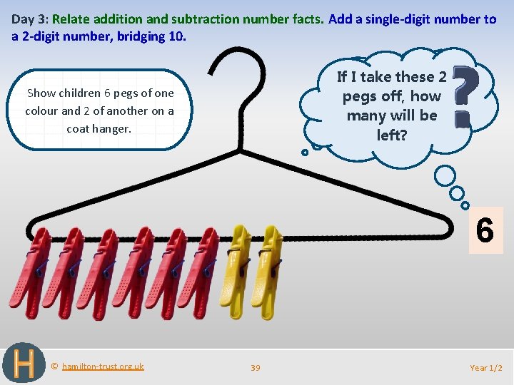 Day 3: Relate addition and subtraction number facts. Add a single-digit number to a