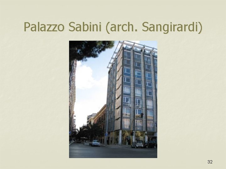 Palazzo Sabini (arch. Sangirardi) 32 