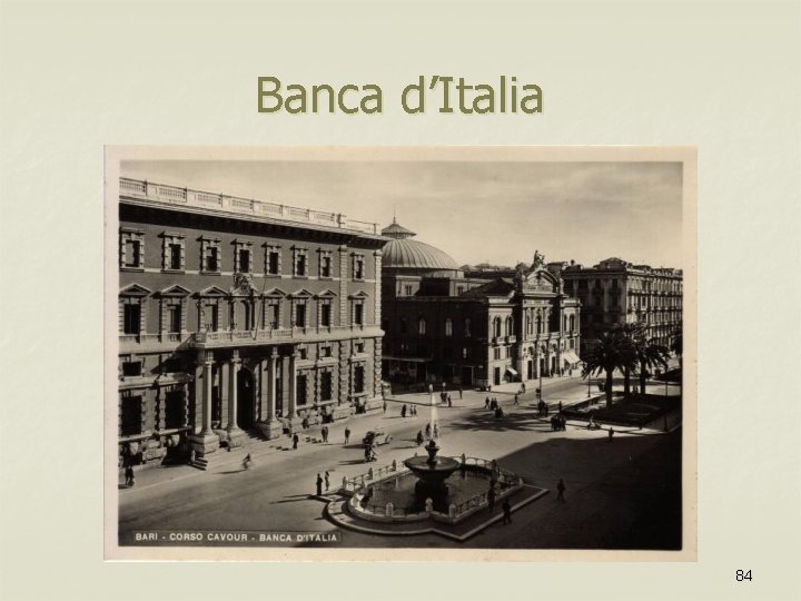 Banca d’Italia 84 