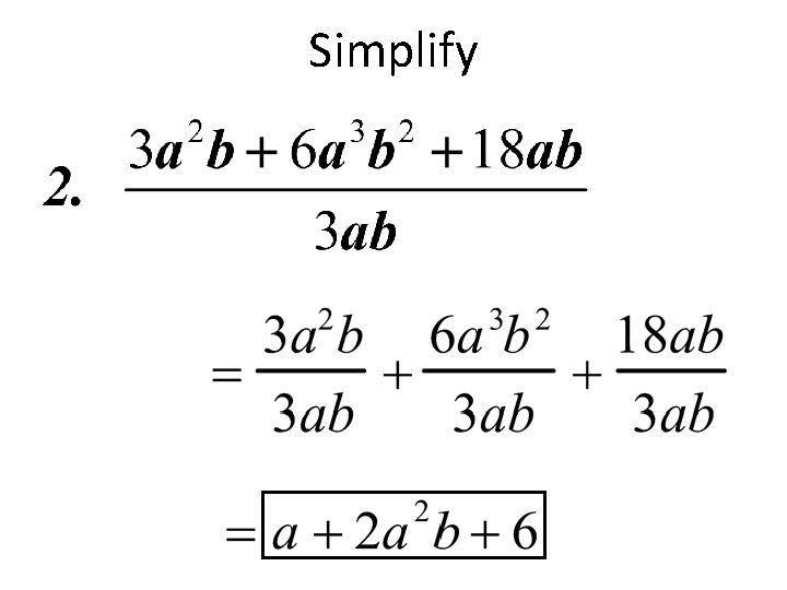 Simplify 