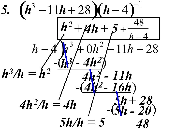 2 h 3 h /h = 2 h 2 4 h /h -(h 3