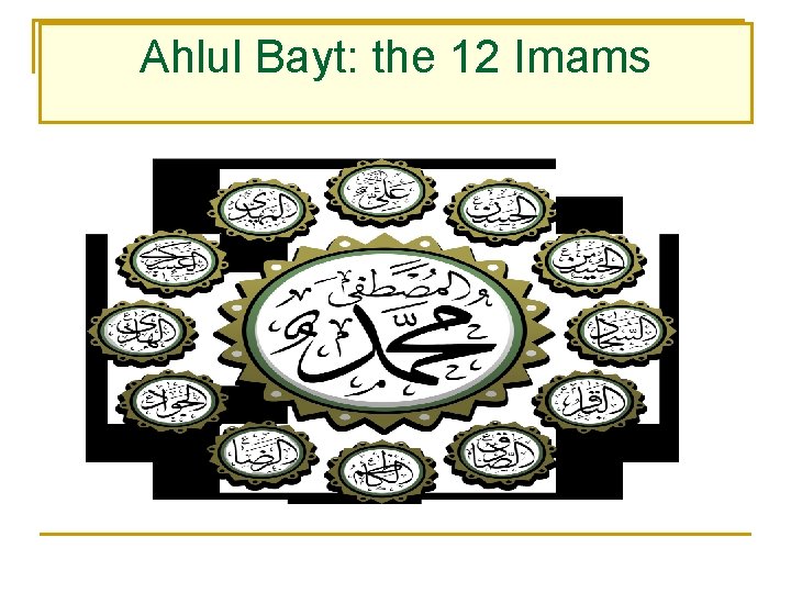 Ahlul Bayt: the 12 Imams 