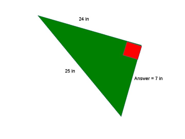 24 in 25 in Answer = 7 in 