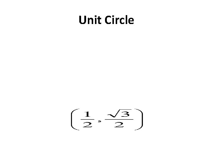 Unit Circle 