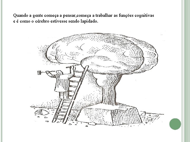 Quando a gente começa a pensar, começa a trabalhar as funções cognitivas e é