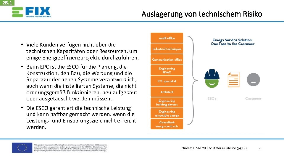 2 B. 1 Auslagerung von technischem Risiko • Viele Kunden verfügen nicht über die