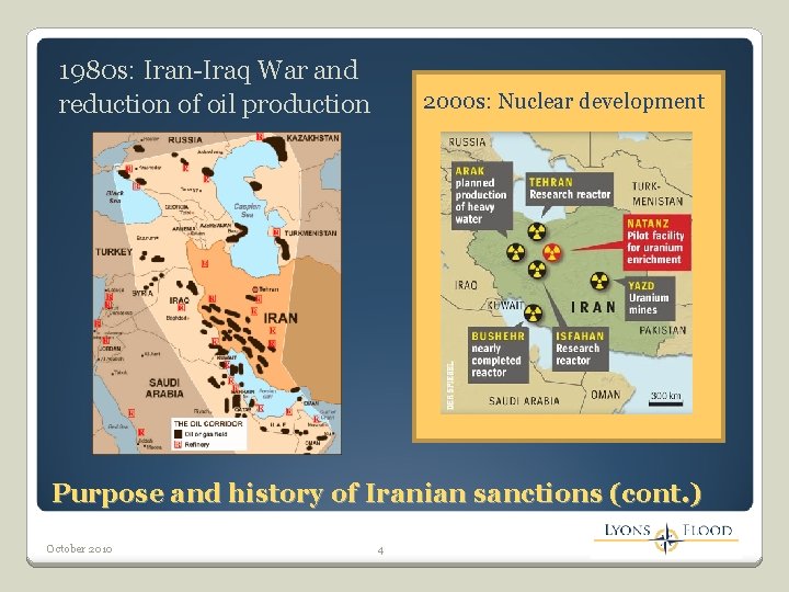 1980 s: Iran-Iraq War and reduction of oil production 2000 s: Nuclear development Purpose