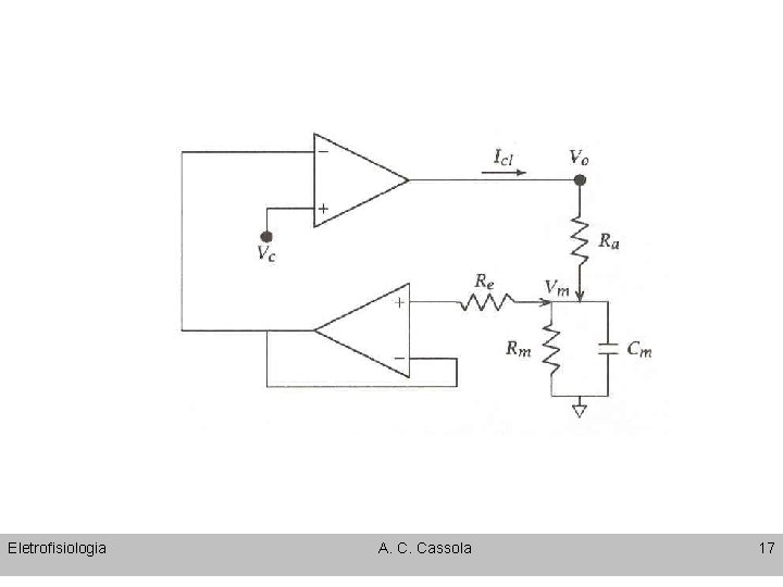 Eletrofisiologia A. C. Cassola 17 