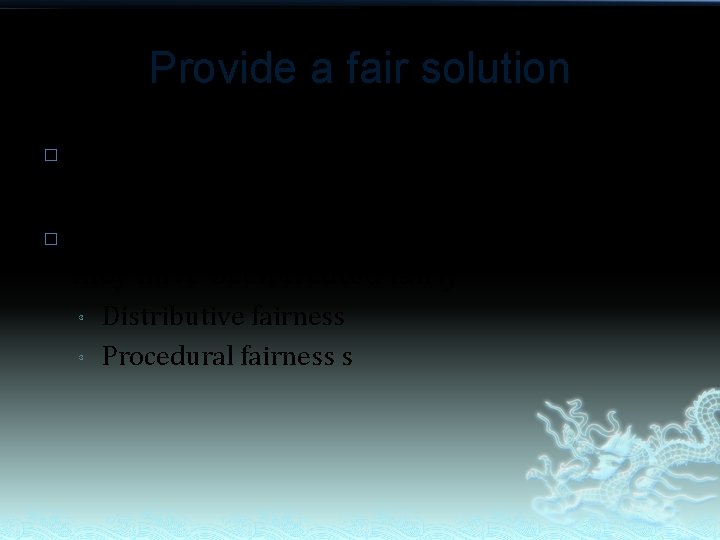 Provide a fair solution � � Your task is not only to solve the