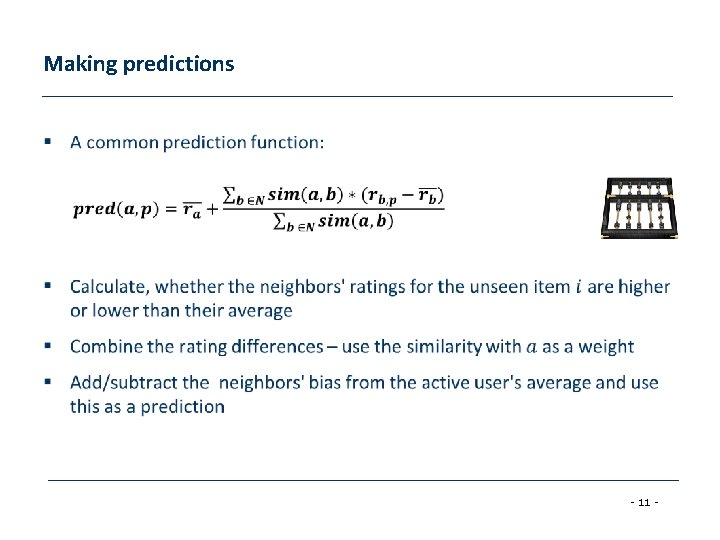 Making predictions § - 11 - 