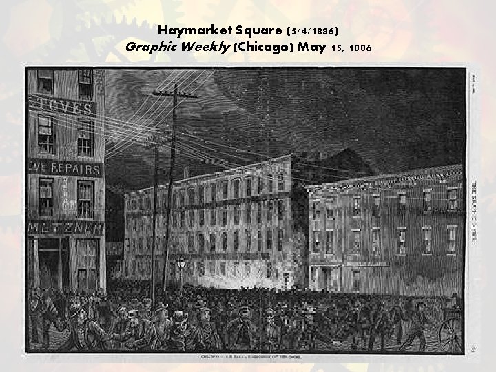 Haymarket Square (5/4/1886) Graphic Weekly (Chicago) May 15, 1886 
